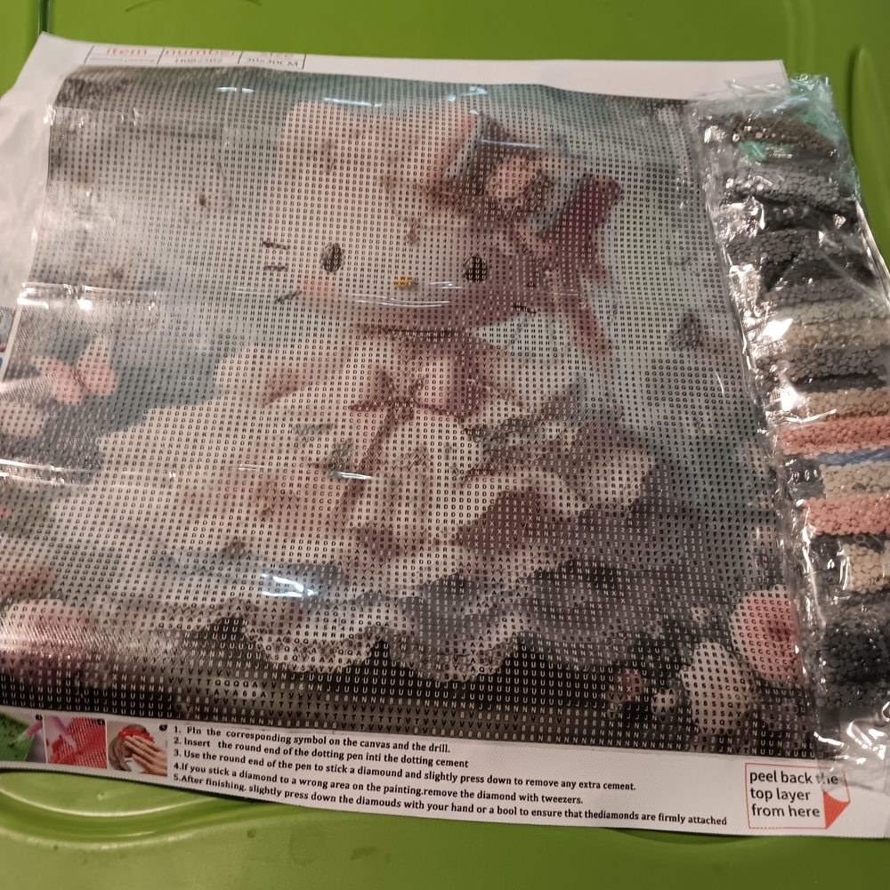 Bride Hello Kitty Diamond Painting Kit 30x30